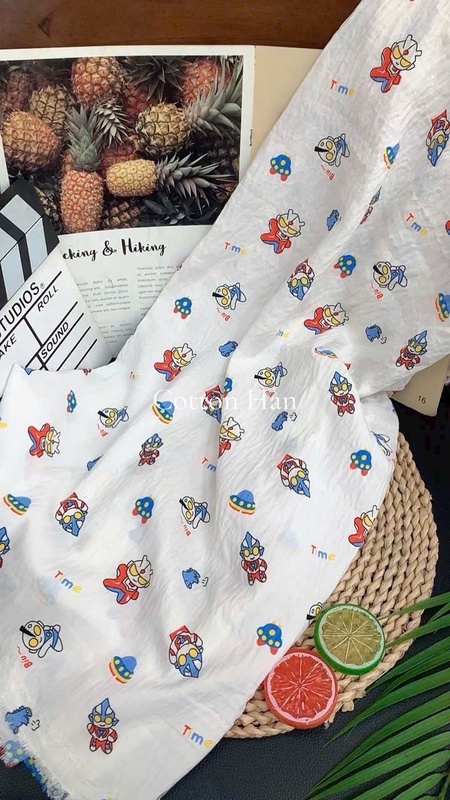 Vải Cotton hàn- Chất vải mềm, mát - Khổ 1.6m, cuộn 150m
